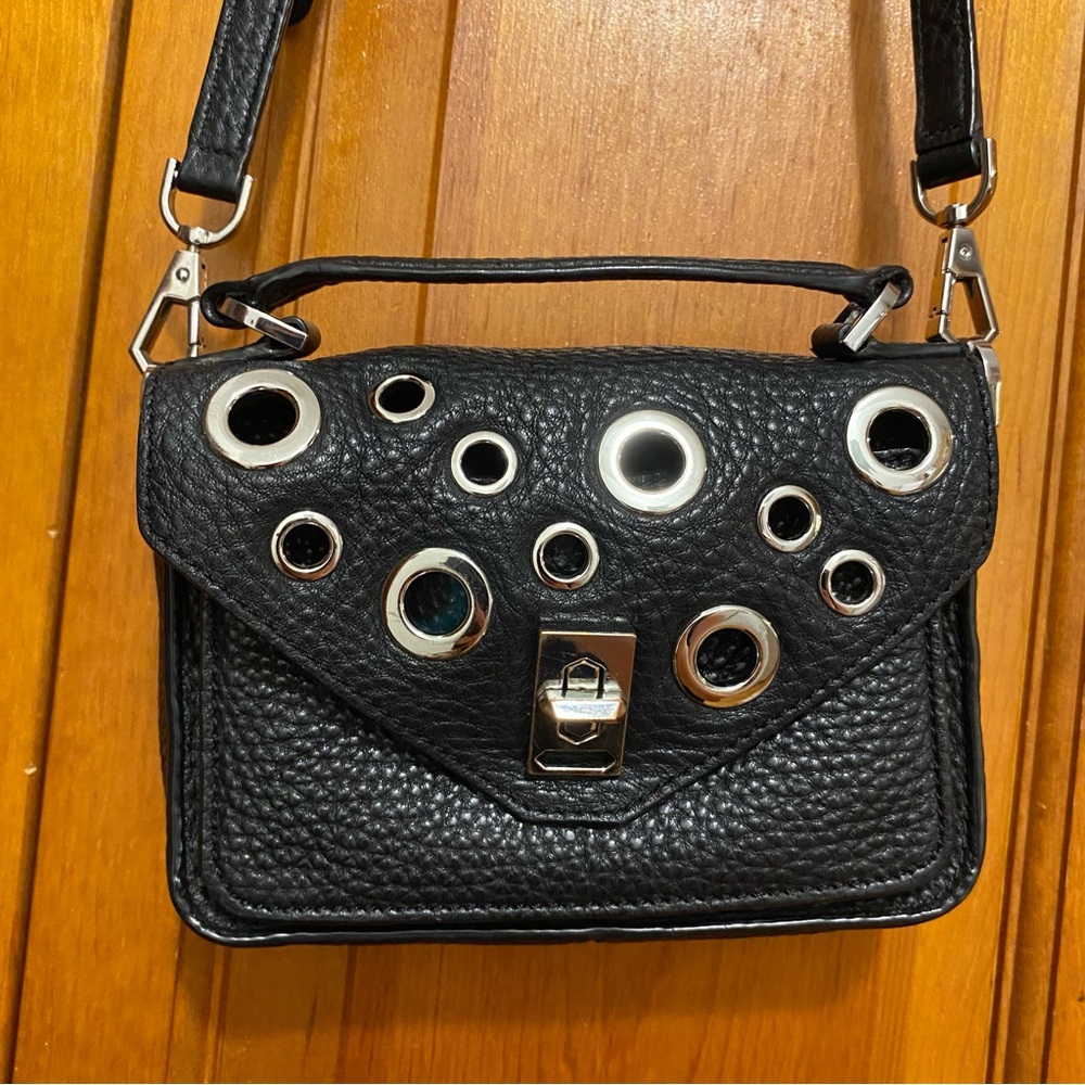 Rebecca Minkoff Black Leather Crossbody Bag